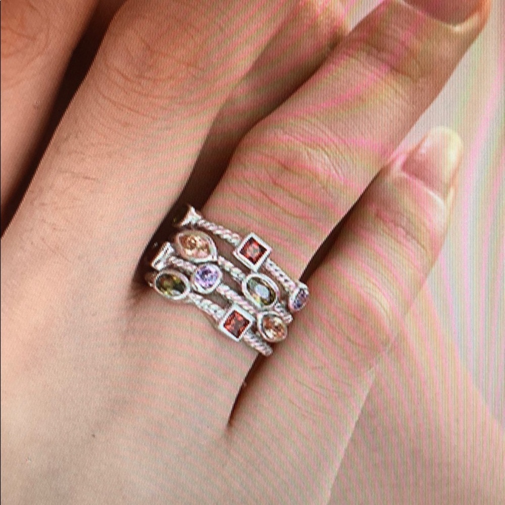 Sterling Silver Zircon Ring
